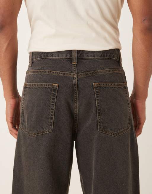 ASOS DESIGN część zestawu luźne jeansy w brązowym odcieniu, 5 z 5