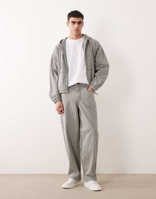 ASOS DESIGN – Szaro-biały zestaw w paski, 3 z 4