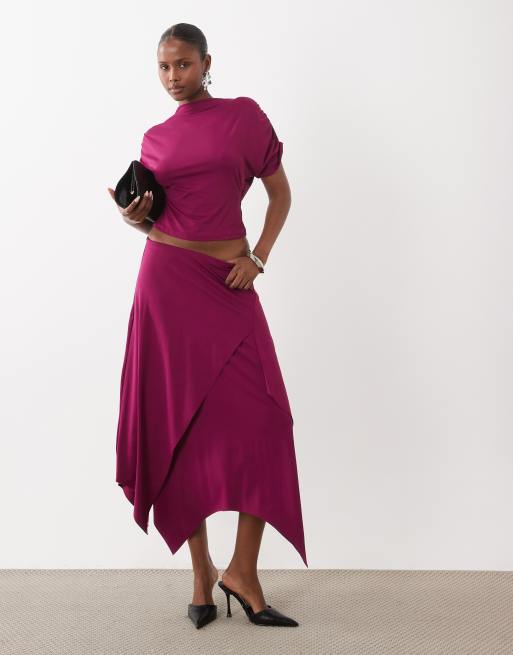 ASOS DESIGN – Śliwkowy zestaw: top i spódnica, 2 z 3