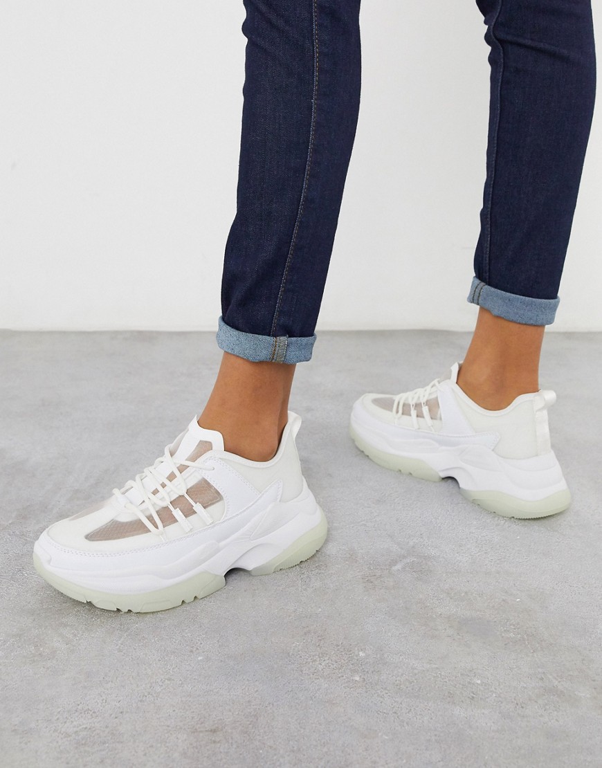 ASOS DESIGN - Dabble - Sneakers chunky bianche-Bianco