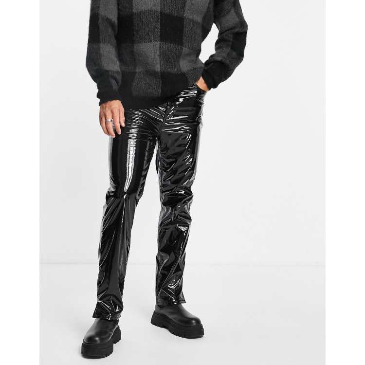 Leather jeans clearance asos