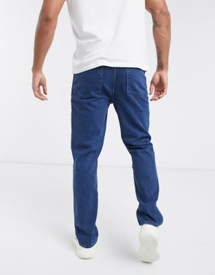 dark blue dad jeans