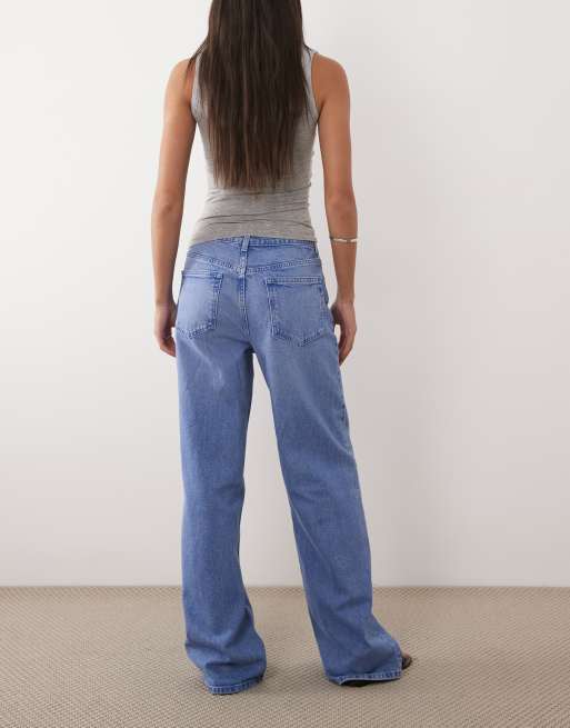 ASOS DESIGN - Dad jeans met wijde pijpen in felblauw, 3 van 5