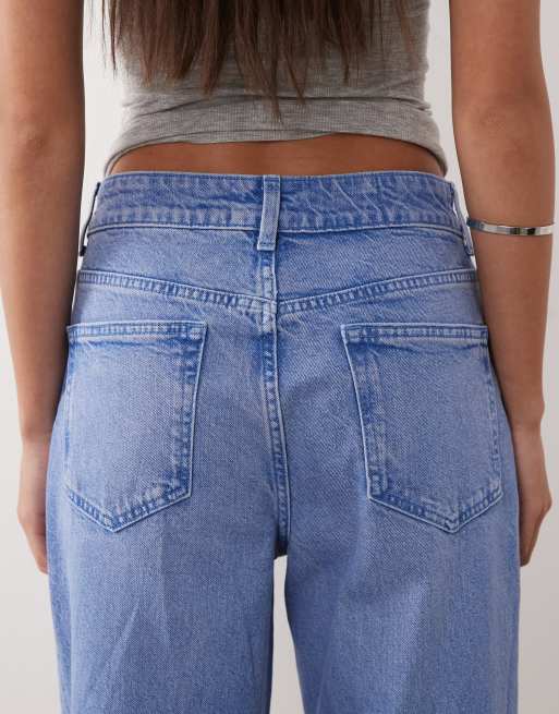 ASOS DESIGN - Dad jeans met wijde pijpen in felblauw, 5 van 5