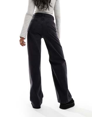 ASOS DESIGN - Dad jeans neri a fondo ampio - view 1