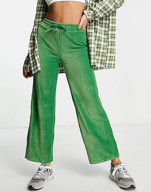 Co-ords dad trouser in cord in green 