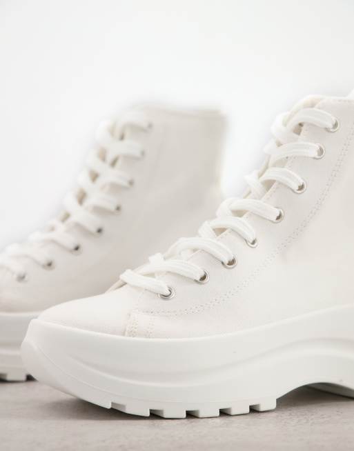 Asos womens white on sale trainers