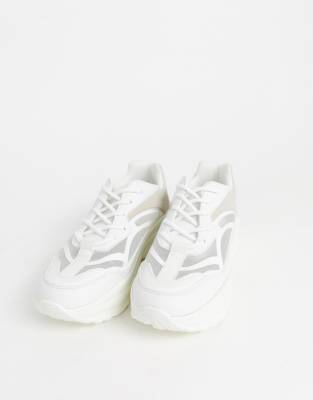 asos white chunky sneakers