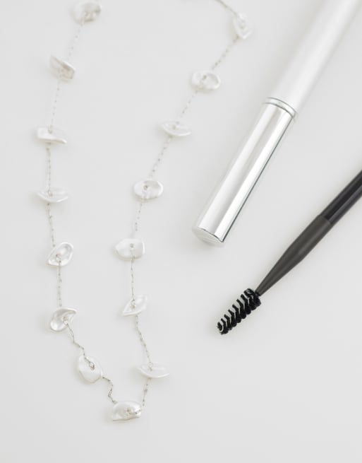 ASOS DESIGN dainty necklace with faux pearl chipping details, 2 of 4