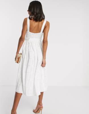 white broderie sundress