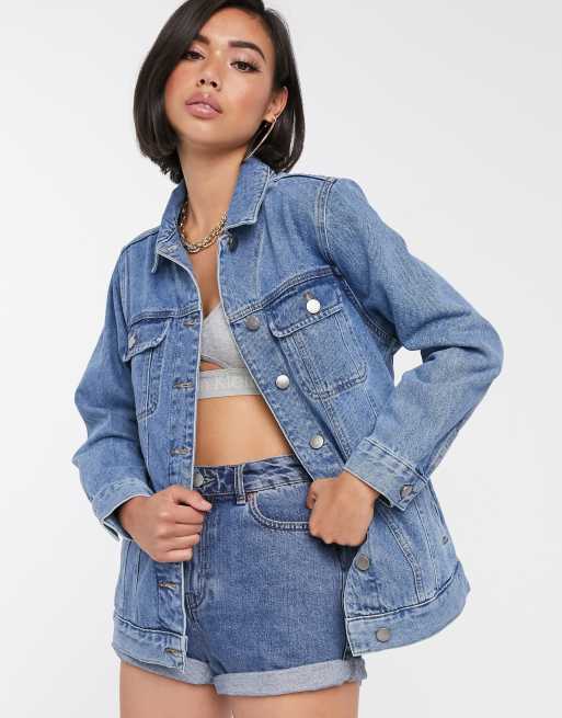 ASOS DESIGN – Damska kurtka denimowa w niebieskim, spranym odcieniu