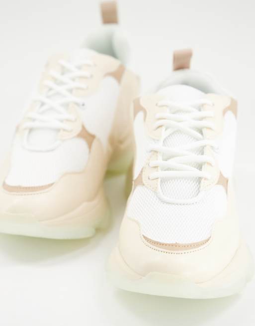 ASOS DESIGN - Dancer - Baskets chunky à semelle transparente - Beige, 2 de 4