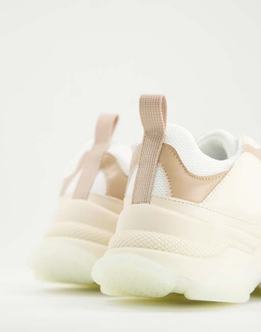 ASOS DESIGN - Dancer - Baskets chunky à semelle transparente - Beige, 3 de 4