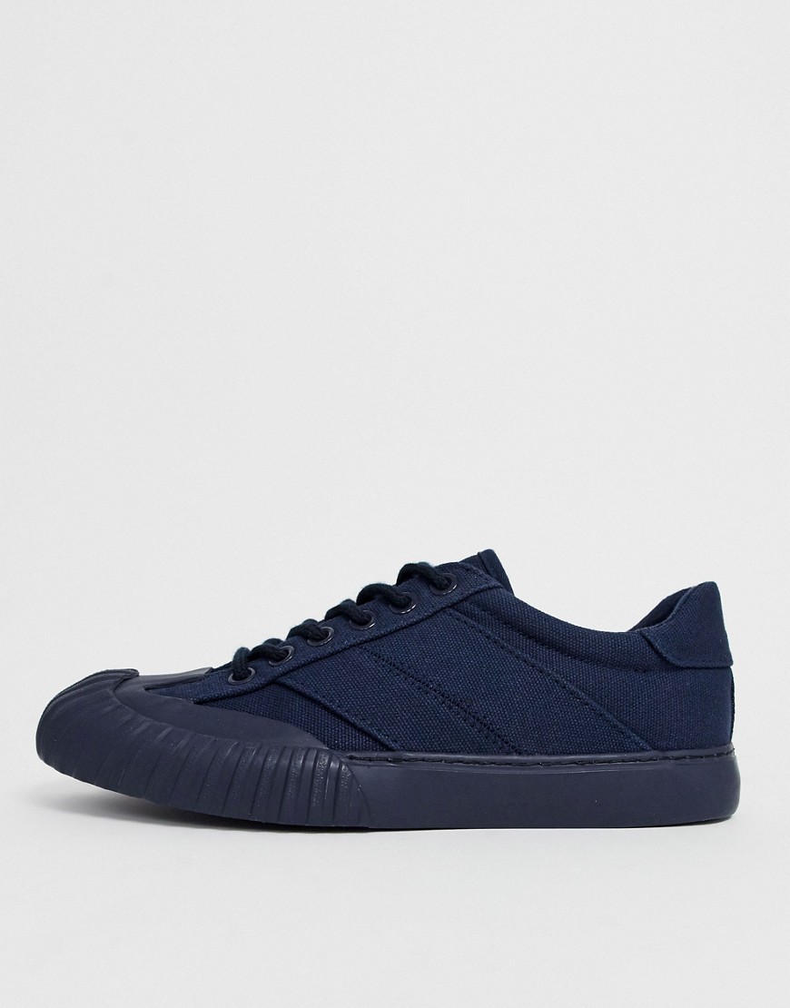 ASOS DESIGN - Danni - Sneakers blu navy con rivestimento antifango