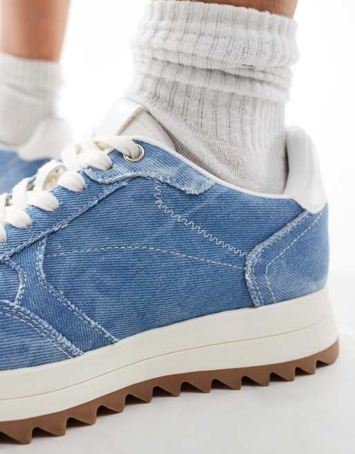 ASOS DESIGN - Dapper - Løbesneakers i denim, 4 af 4