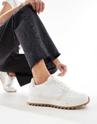 Asos Design Dapper Runner Sneakers In White