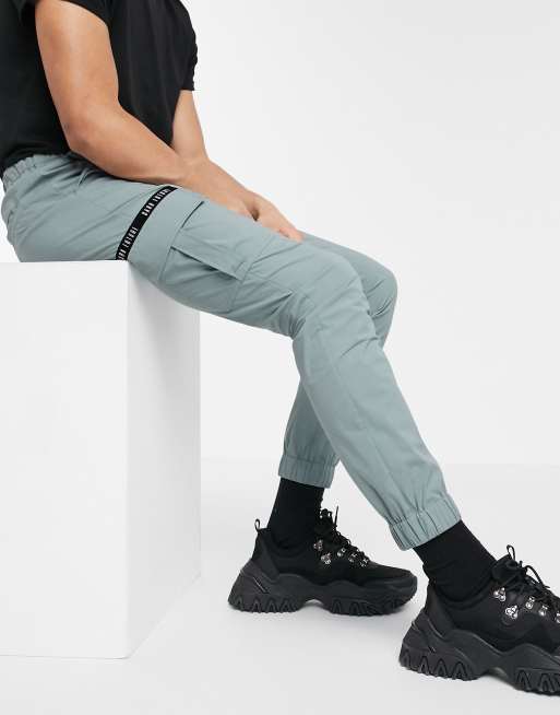 asos black cargo pants