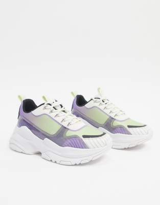 purple chunky trainers