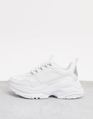 asos chunky white trainers