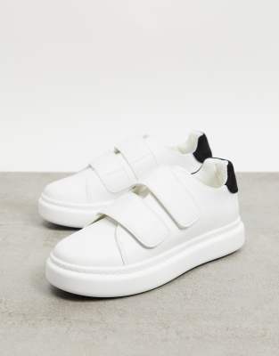asos design white sneakers