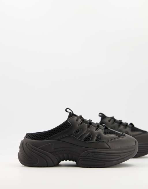 Womens black 2024 mule sneakers