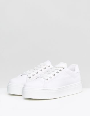 white platform sneakers asos