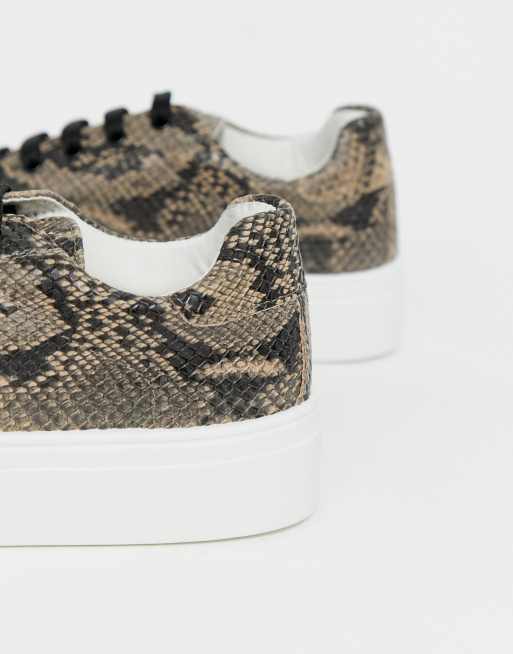 Snake print trainers on sale topshop