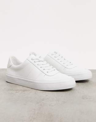 asos white leather trainers
