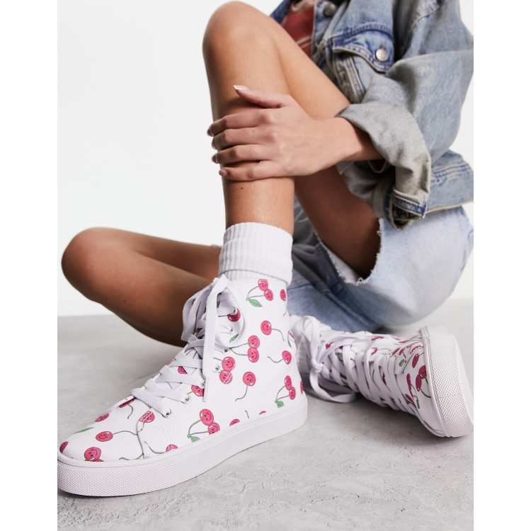 Asos design sneakers in white clearance canvas