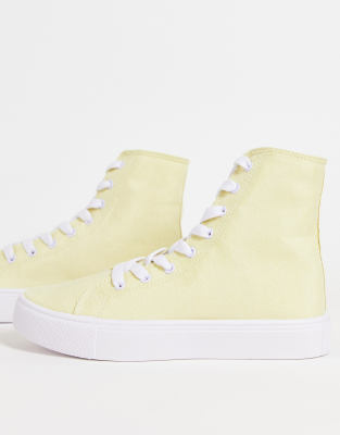 asos yellow trainers