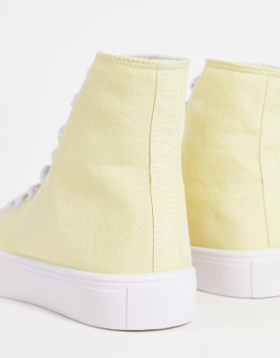 asos yellow trainers