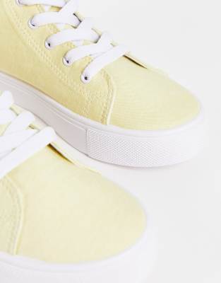 asos yellow trainers