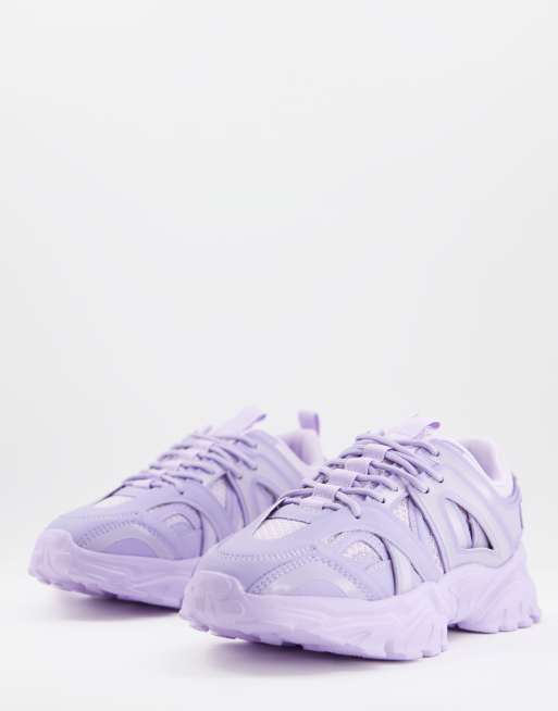 ASOS DESIGN - Dazed - Chunky sneakers i lyslilla