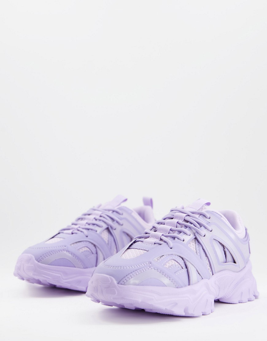 ASOS DESIGN Dazed chunky sneakers in lilac-Purple