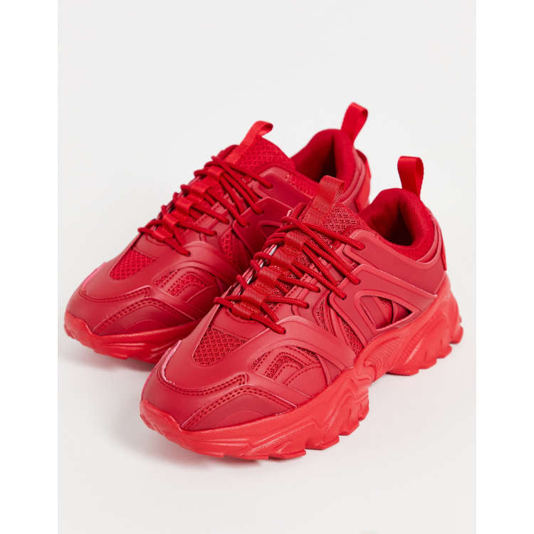 Luxury women's sneakers - Red glitter Speed Trainer Balenciaga sneakers