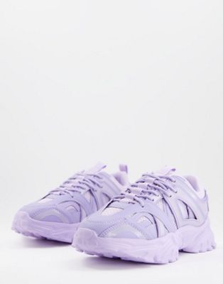 ASOS DESIGN Dazed chunky trainers in lilac - ASOS Price Checker
