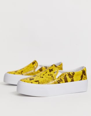 chunky slip on plimsolls