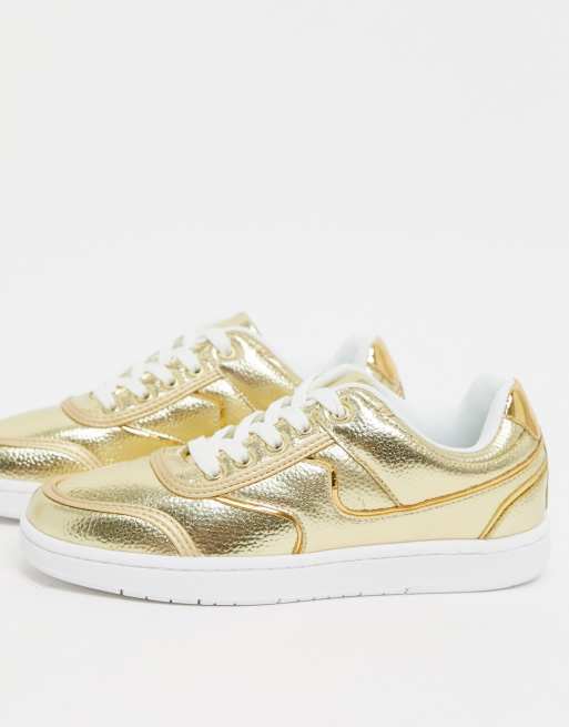 Asos gold trainers on sale