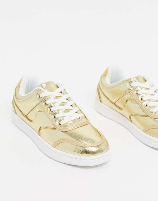 Asos gold cheap trainers