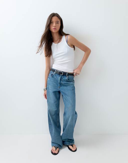 ASOS DESIGN - Débardeur à col montant et dos nageur - Blanc, 3 de 5
