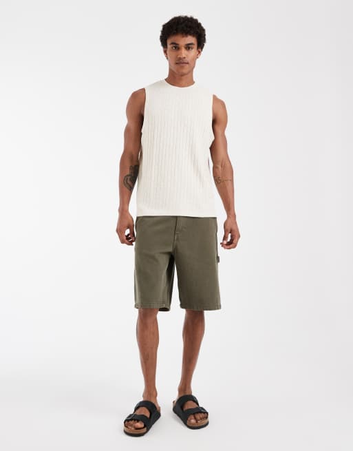 ASOS DESIGN - Débardeur décontracté aspect lin côtelé - Beige, 2 de 5