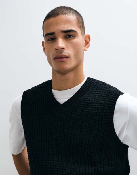 ASOS DESIGN - Débardeur décontracté en maille gaufrée - Noir - view 1