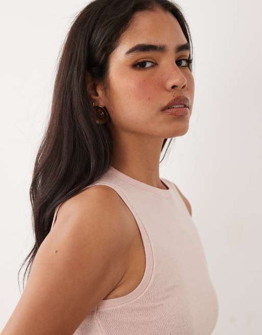 ASOS DESIGN - Débardeur d'ensemble en maille fine - Rose, 3 de 4