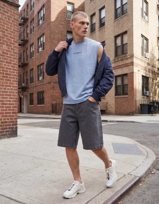 ASOS DESIGN - Débardeur d'ensemble oversize en tissu texturé épais - Bleu, 12 de 12