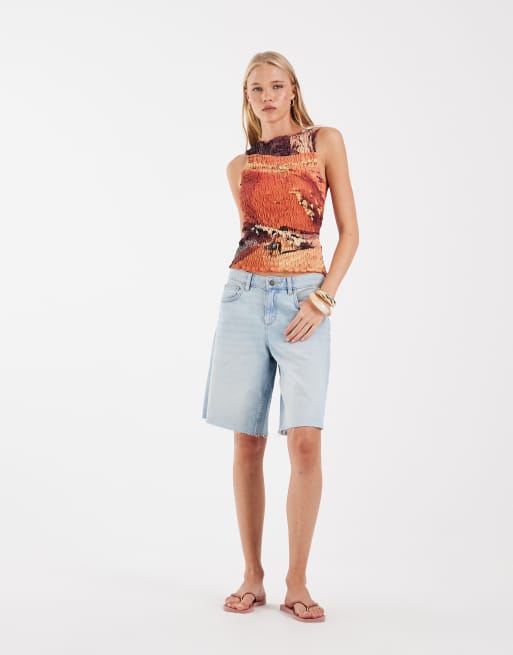 ASOS DESIGN - Débardeur en jersey froncé à imprimé route style western, 4 de 4