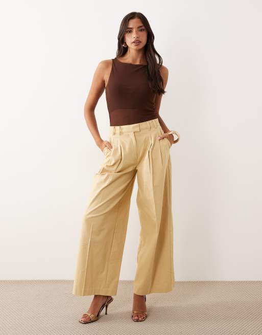 ASOS DESIGN - Débardeur en tulle transparent à ourlet asymétrique - Chocolat, 3 de 4