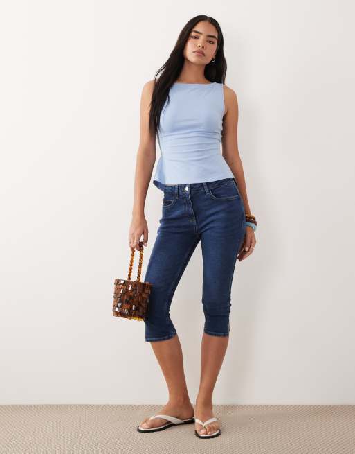 ASOS DESIGN - Débardeur noué dans le dos à encolure bateau - Bleu pastel, 2 de 4
