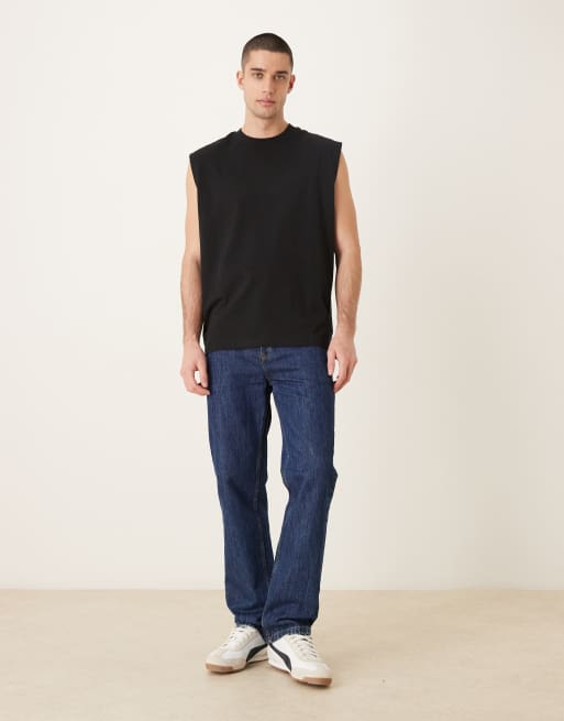 ASOS DESIGN - Débardeur oversize à imprimé à quadrillage et fleurs - Noir, 2 de 5