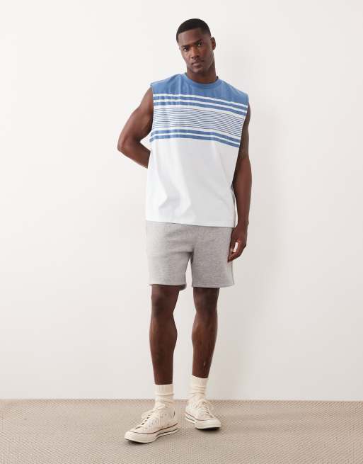 ASOS DESIGN - Débardeur oversize à rayures - Bleu marine, 2 de 7