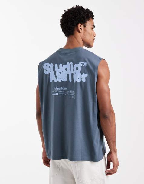 ASOS DESIGN - Débardeur oversize avec inscription au dos - Gris foncé - view 1